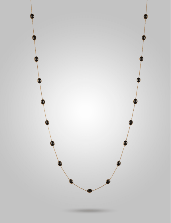 Black spinel necklace