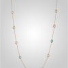 Trendy pastel gemstone necklace