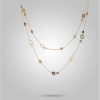 Layers of love gemstone necklace