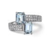 Aquamarine dazzler ring